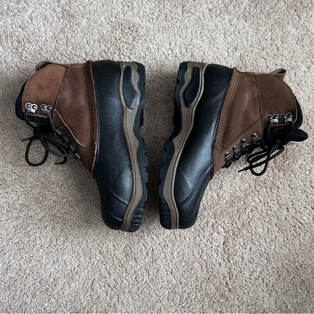 Rugged Exposure Men's Black and Brown Insulated  Rain Snow Hiking Hunting Boots - Picture 7 of 11